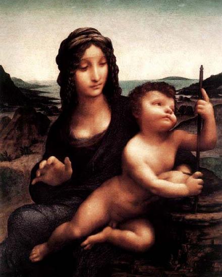 LEONARDO da Vinci Madonna with the Yarnwinder Germany oil painting art